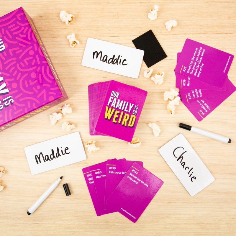 DSS Games Our Family is So Weird [A Family Card Game to Decide Who’s Most Likely to | Game Night Idea for Teens, Adults & Groups | Great for Reunions, Vacation, Road Trips] - Image 5